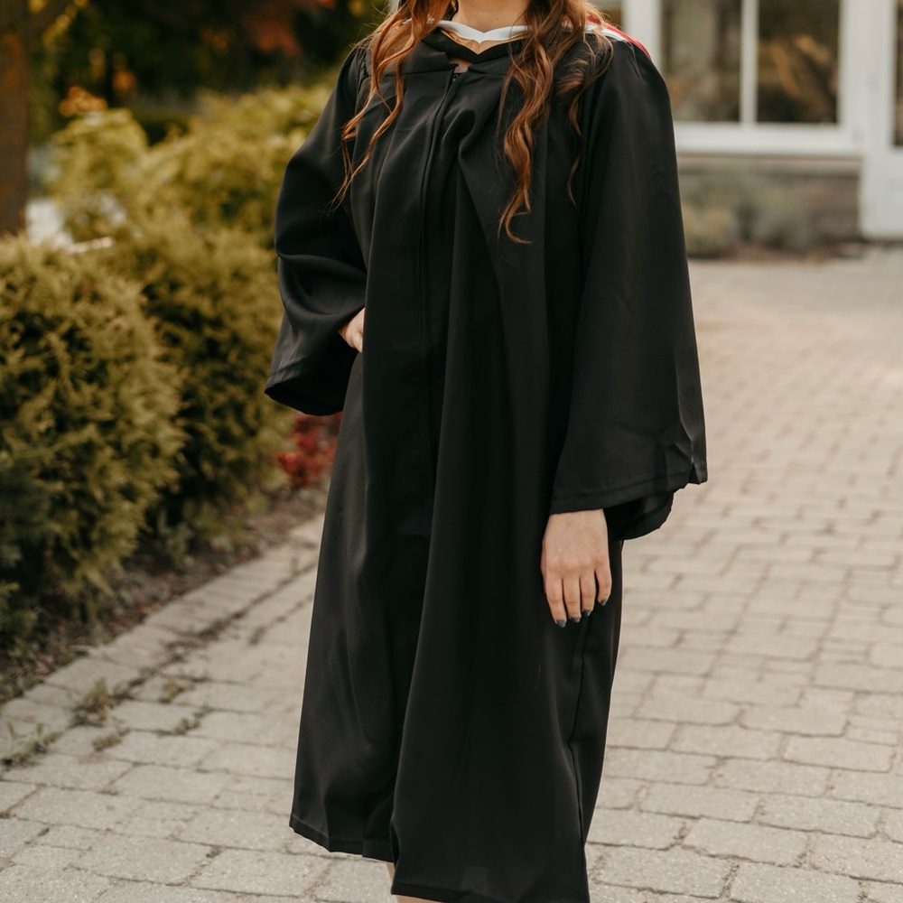 Black graduation gown
